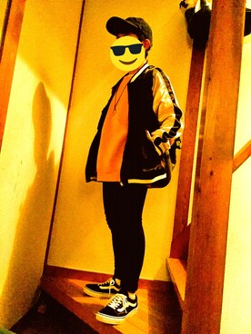 「※ALPHA（アルファ）のアイテム（バックパック/リュック）」を使った、えっつ〜さん（メンズ・170cm）の冬コーディネート