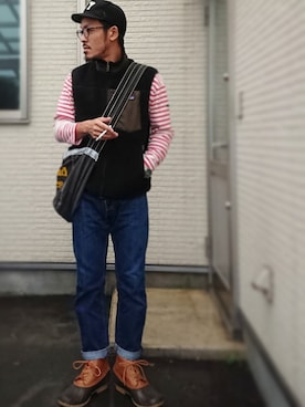 「雨の日」｜「アイテム（その他アウター）」を使った、sawaさん（メンズ・172cm）の秋コーディネート