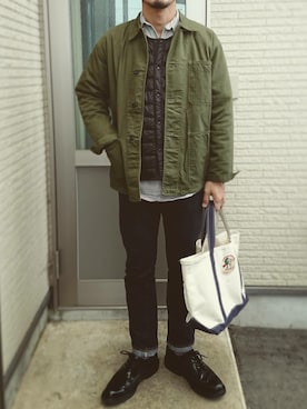 「Prentiss（プレンティス）のアイテム」を使った、sawaさん（メンズ・172cm）の冬コーディネート