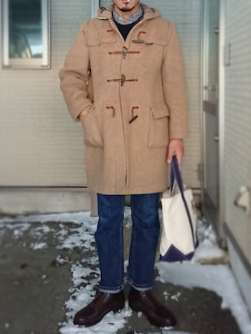 「Power House（パワーハウス）のアイテム」を使った、sawaさん（メンズ・172cm）の冬コーディネート