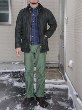 「Power House（パワーハウス）のアイテム」を使った、sawaさん（メンズ・172cm）の冬コーディネート