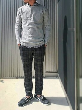 「LEMINOR（ルミノール）のアイテム」を使った、sawaさん（メンズ・172cm）の冬コーディネート