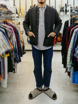 「Prentiss（プレンティス）のアイテム」を使った、sawaさん（メンズ・172cm）の春コーディネート