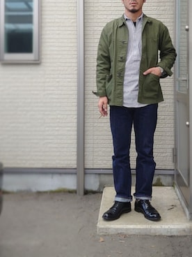 「Prentiss（プレンティス）のアイテム」を使った、sawaさん（メンズ・172cm）の春コーディネート