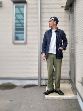 「RRL（ダブル アール エル）のアイテム（ニットキャップ/ビーニー）」を使った、sawaさん（メンズ・172cm）の春コーディネート