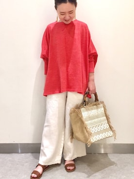 「BEARDSLEY」｜「アイテム（その他）」を使った、shimaさん（レディース・153cm）の春コーディネート