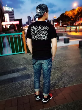 「A BATHING APE（アベイシングエイプ）のアイテム」を使った、MIN_WEIさん（メンズ・171cm）の夏コーディネート
