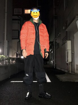「unrelaxing（アンリラクシング）のアイテム（スウェット）」を使った、posukeさん（メンズ・174cm）の冬コーディネート