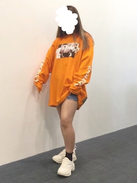 「防弾少年団」｜COLLABONATIONさん（レディース・154cm）の夏コーディネート