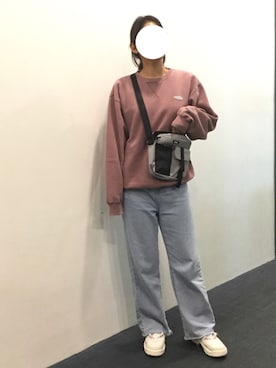 「LMCのアイテム（バッグ）」を使った、COLLABONATIONさん（レディース・166cm）の秋コーディネート