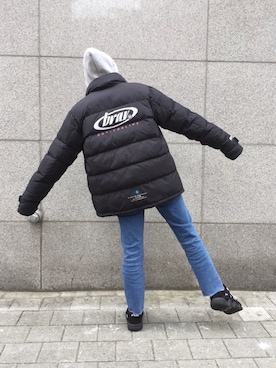 「韓国好きな人と繋がりたい」｜「アイテム（ダウンジャケット/コート）」を使った、COLLABONATIONさん（レディース・166cm）の秋コーディネート