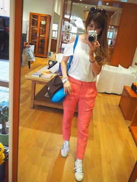「Chesty（チェスティー）のアイテム（パンツ）」を使った、ＳＵＭＩＣＡさん（レディース・168cm）の夏コーディネート