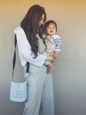 「ZARA（ザラ）のアイテム（サロペット/オーバーオール）」を使った、ＳＵＭＩＣＡさん（レディース・168cm）の春コーディネート