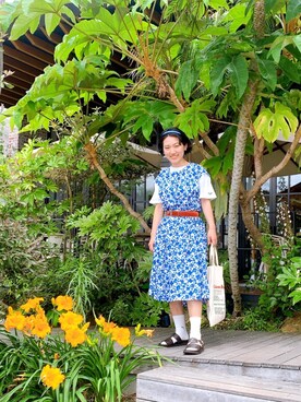 「PUMA（プーマ）のアイテム（レッグウェア）」を使った、さほさん（レディース・158cm）の夏コーディネート