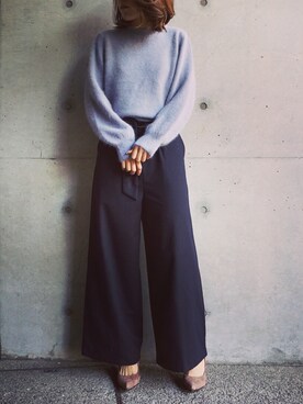 「バルーンスリーブ」｜yuuuukaさん（レディース・158cm）の冬コーディネート