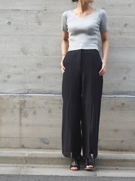 「スリット」｜「アイテム（ブーティ）」を使った、yuuuukaさん（レディース・158cm）の夏コーディネート
