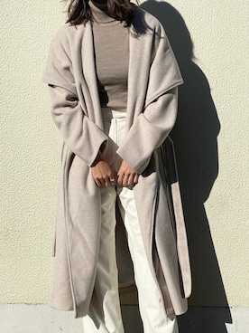 「UNIQLO（ユニクロ）のエクストラファインメリノリブタートルネックセーター（長袖）（ニット/セーター）」を使った、yuuuukaさん（レディース・158cm）の冬コーディネート