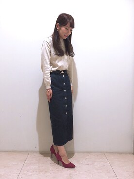 「アイテム（バングル/リストバンド）」を使った、☺︎ＨＡＹＡＮＯさん（レディース・150cm）の秋コーディネート