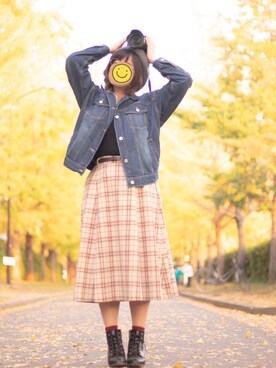 デニムジャケットを使った 紅葉狩り の人気ファッションコーディネート Wear