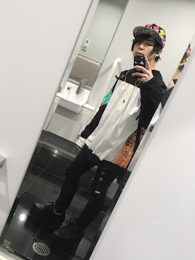 「PUNYUS（プニュズ）のアイテム（シューズ）」を使った、こーへいさん（メンズ・165cm）の春コーディネート