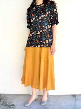 「Crespi（クレスピ）のアイテム」を使った、林努さん（レディース・160cm）の夏コーディネート