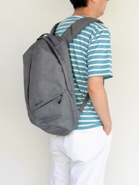 「afecta（アフェクタ）のアイテム」を使った、林努さん（メンズ・170cm）の夏コーディネート