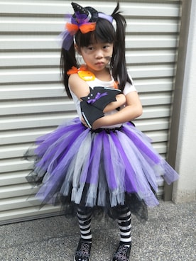 「halloween2017」｜Winnie Hsuさん（キッズ・120cm）の秋コーディネート