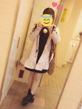 「スピンドル」｜「アイテム（ジャケット/アウター）」を使った、ゆゆ坊さん（レディース・156cm）の冬コーディネート