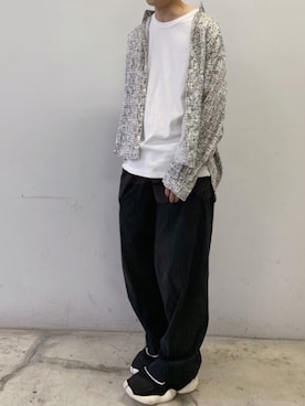 「UNIQLO（ユニクロ）のクルーネックT（半袖）（Tシャツ/カットソー）」を使った、RUIさん（メンズ・166cm）の秋コーディネート