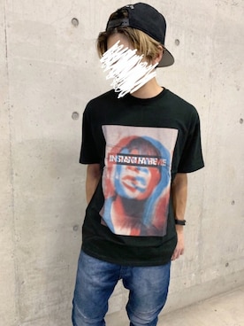 「INSTANT FAME（インスタントフェイム）のアイテム（トップス）」を使った、RUIさん（メンズ・166cm）の秋コーディネート