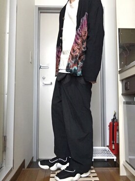「CABANE de ZUCCa（カバンドズッカ）のアイテム（パンツ）」を使った、RUIさん（メンズ・166cm）の秋コーディネート