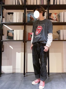 「ロックT」｜RUIさん（メンズ・166cm）の秋コーディネート