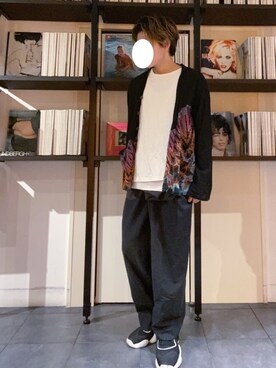 「CABANE de ZUCCa（カバンドズッカ）のアイテム（パンツ）」を使った、RUIさん（メンズ・166cm）の冬コーディネート