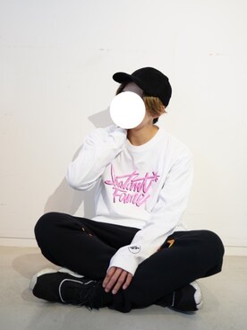 「INSTANT FAME（インスタントフェイム）のアイテム（トップス）」を使った、RUIさん（メンズ・166cm）の冬コーディネート