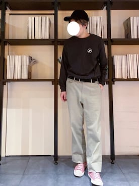 「INSTANT FAME（インスタントフェイム）のアイテム（トップス）」を使った、RUIさん（メンズ・166cm）の冬コーディネート