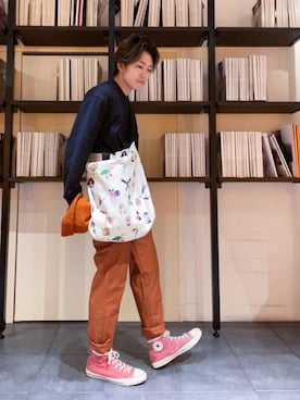 「横尾忠則」｜RUIさん（メンズ・166cm）の冬コーディネート