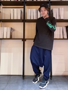 「Happy John（ハッピージョン）のアイテム（パンツ）」を使った、RUIさん（メンズ・166cm）の春コーディネート