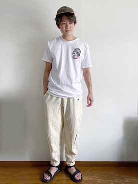 「MGV（エムジーヴィー）のアイテム」を使った、RUIさん（メンズ・166cm）の春コーディネート