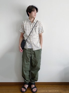 「ジョガーパンツ」｜RUIさん（メンズ・166cm）の夏コーディネート