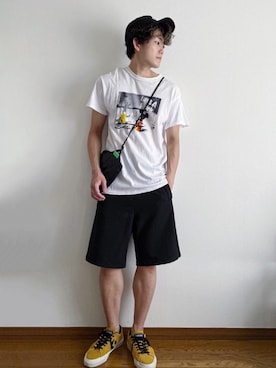 「R.R.G.S（アールアールジーエス）のアイテム」を使った、RUIさん（メンズ・166cm）の夏コーディネート