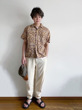 「MGV（エムジーヴィー）のアイテム」を使った、RUIさん（メンズ・166cm）の夏コーディネート