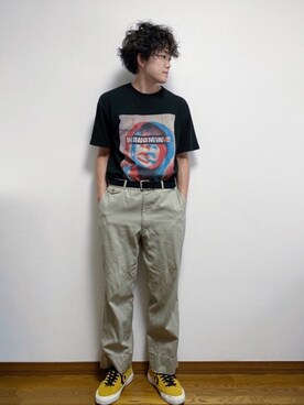 「INSTANT FAME（インスタントフェイム）のアイテム（トップス）」を使った、RUIさん（メンズ・166cm）の夏コーディネート