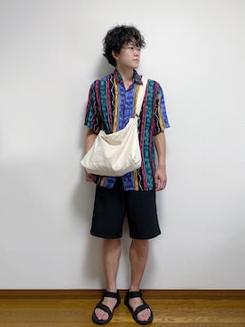 「ALTROSE（アルトローズ）のアイテム」を使った、RUIさん（メンズ・166cm）の夏コーディネート