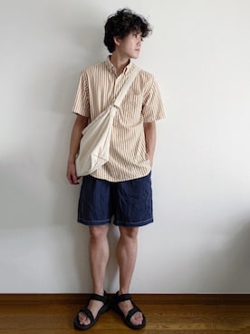 「ALTROSE（アルトローズ）のアイテム」を使った、RUIさん（メンズ・166cm）の夏コーディネート