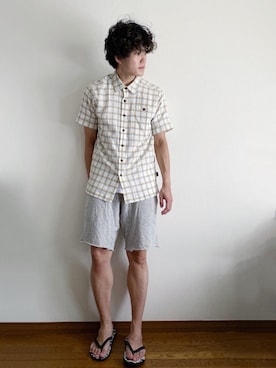 「VANS（バンズ）のアイテム（サンダル）」を使った、RUIさん（メンズ・166cm）の夏コーディネート