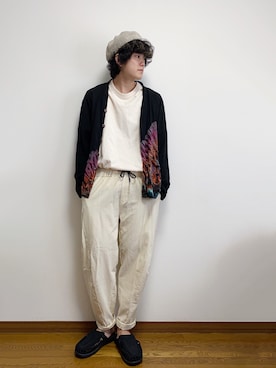 「MGV（エムジーヴィー）のアイテム」を使った、RUIさん（メンズ・166cm）の秋コーディネート