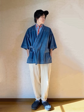 「MGV（エムジーヴィー）のアイテム」を使った、RUIさん（メンズ・166cm）の秋コーディネート