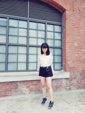 「MIXXO（ミッソ）のアイテム（パンツ）」を使った、toroさん（レディース・163cm）の夏コーディネート