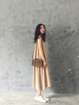 「initial（イニシャル）のアイテム（ワンピース/ドレス）」を使った、kerrさん（レディース・170cm）の春コーディネート