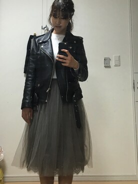 ®️さん（レディース・163cm）の冬コーディネート